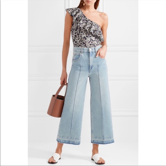 BNWT Isabel Marant Ruffle one shoulder one piece - Picture 3 of 10